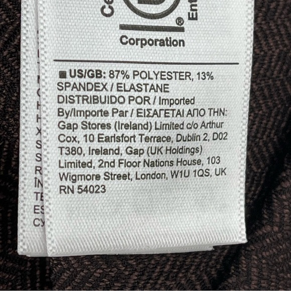 Athleta 3X Delancy Herringbone Tight Brown 0216 Leggings Brown Pockets Plus Size - Picture 7 of 10